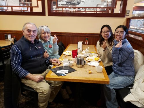 Qingquan, Chiara, Adam, & Eva at China Buffet